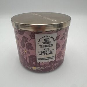 Bath‎ & Body Works The Perfect Autumn 3-Wick Candle 14.5 oz NEW